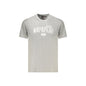 Napapijri T-Shirt Uomo Maniche Corte Girocollo Cotone Responsabile Logo Grigio - foto prodotto