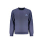 Wrangler Felpa Uomo Blu Girocollo Garzata Stampa Logo Felpe - foto prodotto