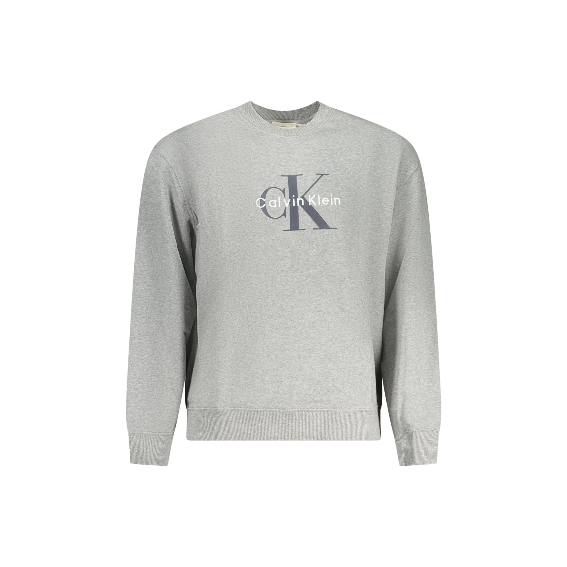 Calvin Klein Felpa Maniche Lunghe Uomo Grigia Stampa Felpe Grigio - foto prodotto