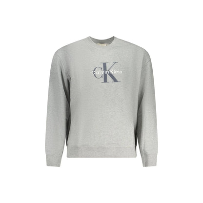 Calvin Klein Felpa Maniche Lunghe Uomo Grigia Stampa Felpe Grigio - foto prodotto