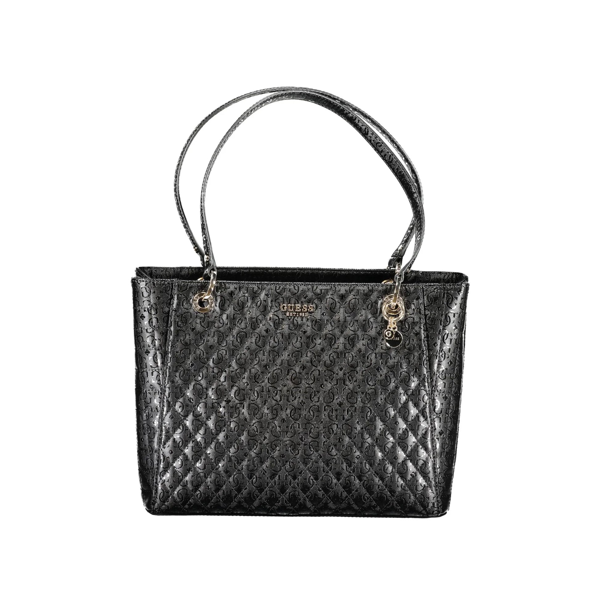 GUESS JEANS Borsa Donna a Spalla Nera Yarmilla con Scomparti e Zip Borse Nero - foto prodotto