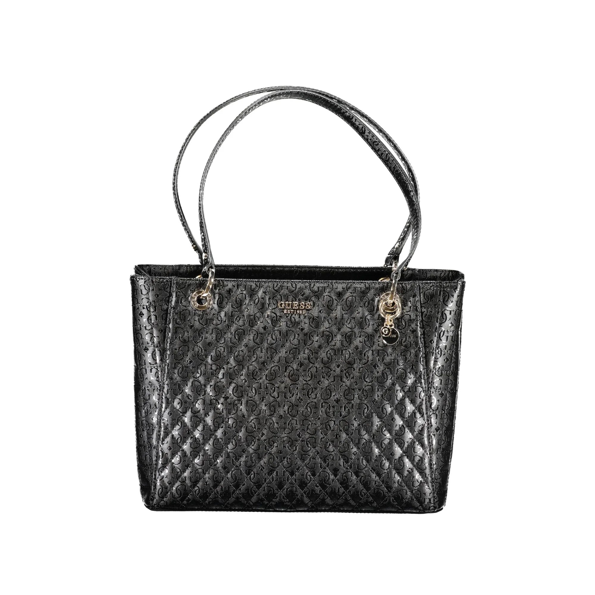 GUESS JEANS Borsa Donna a Spalla Nera Yarmilla con Scomparti e Zip Borse Nero - foto prodotto