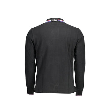 U.S. Polo Maniche Lunghe Uomo Nera Ricamo nero - vista 2