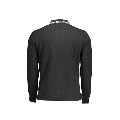 U.S. Polo Maniche Lunghe Uomo Nera Ricamo nero - vista 2