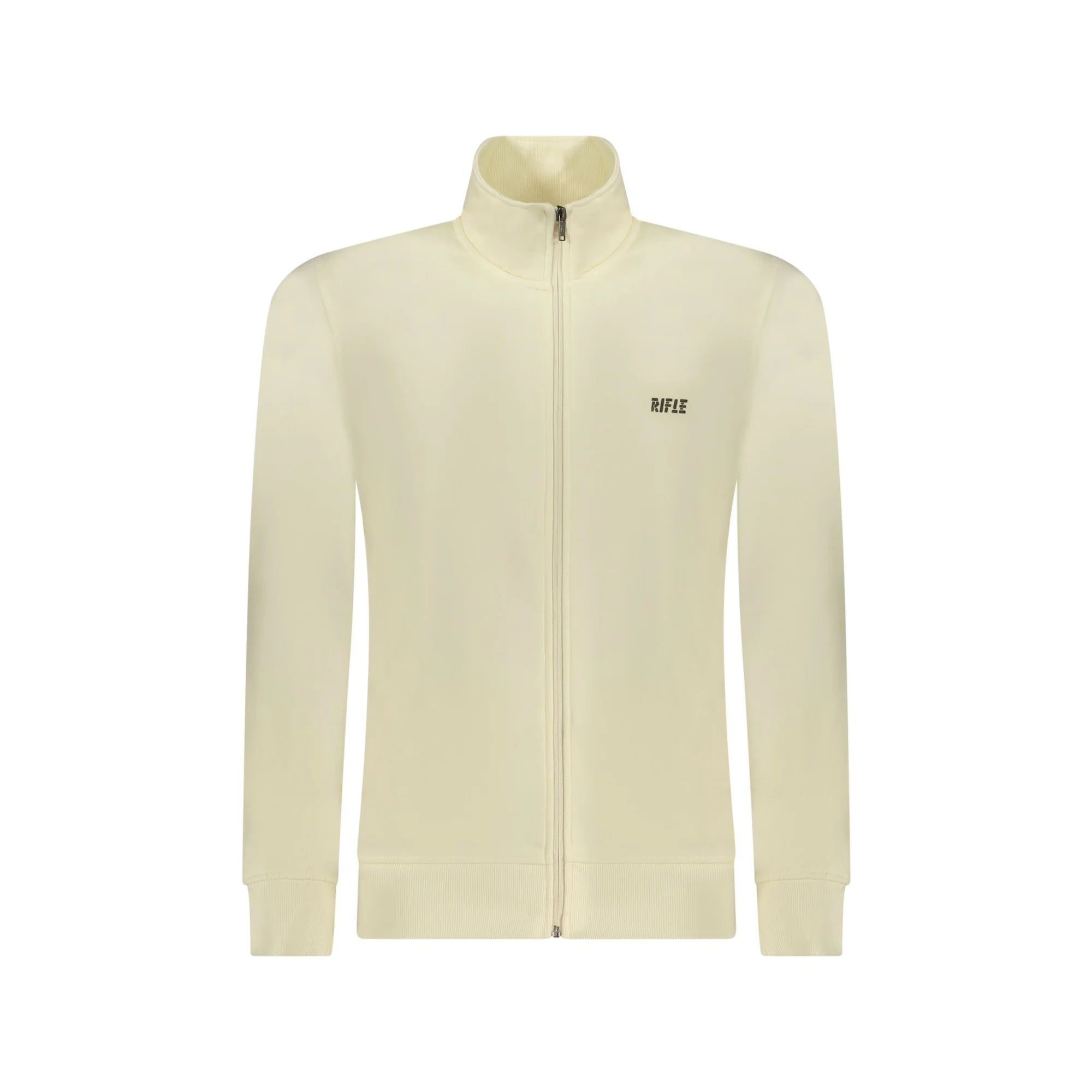 RIFLE FELPA CON ZIP UOMO BIANCO