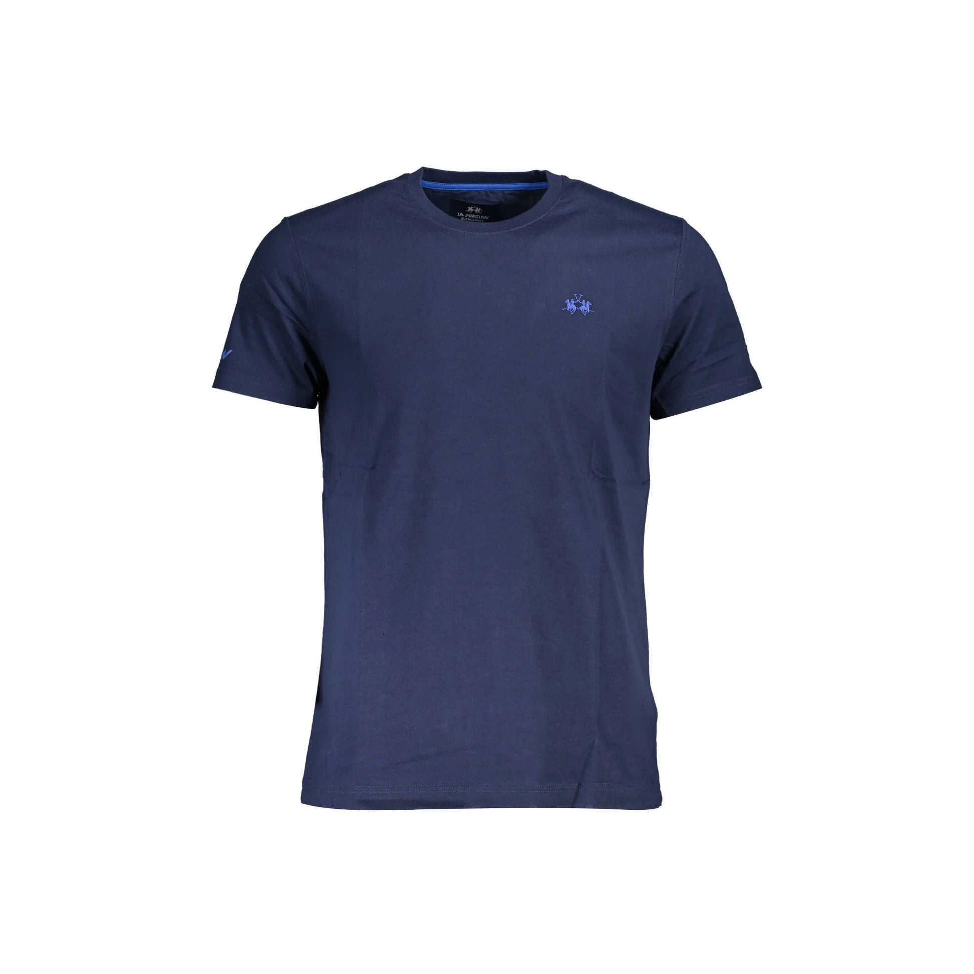 La Martina T-Shirt Maniche Corte Uomo Blu Ricamo - foto prodotto