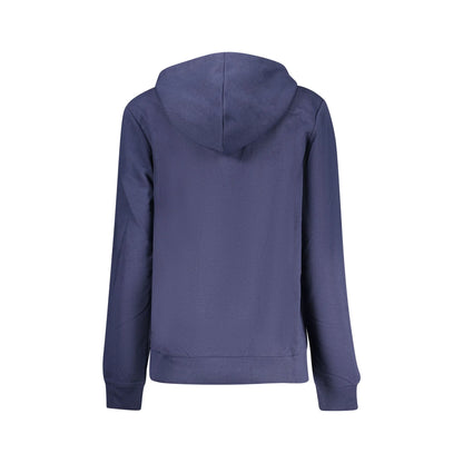 Fila Felpa Donna Blu Cappuccio Garzata Ricamo Logo Felpe - vista 2