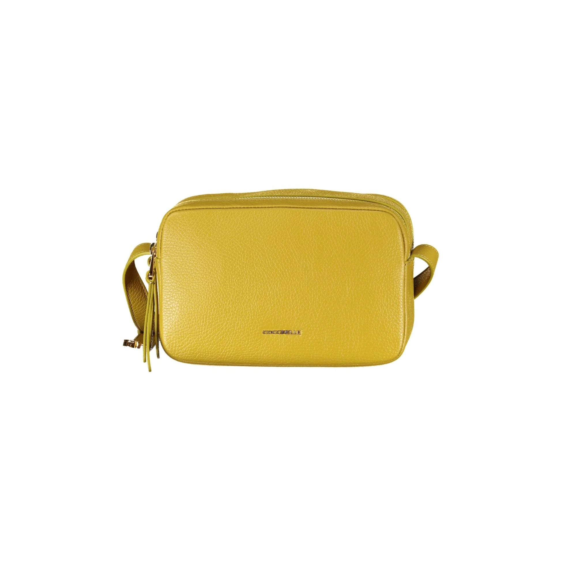 Coccinelle Borsa a Tracolla Pelle Donna Gialla Logo Borse Giallo - foto prodotto