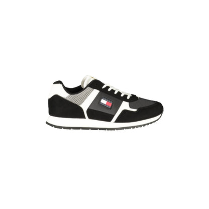 TOMMY HILFIGER Sneakers Uomo Nere con Lacci e Dettagli a Contrasto Nero - foto prodotto