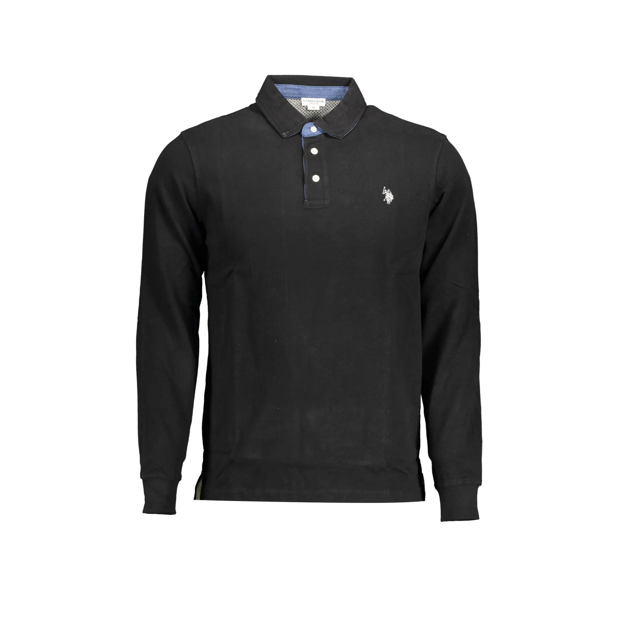 U.S. POLO POLO MANICHE LUNGHE UOMO NERO