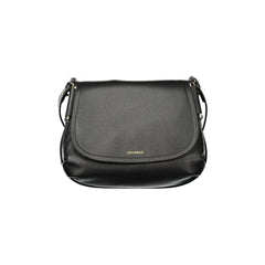 Coccinelle Τσάντα Χιαστί Δερμάτινη Γυναίκα Μαύρη Εκτύπωση Λογότυπο