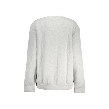 Cavalli Class Felpa Donna Grigia Girocollo con Logo Ricamato Felpe grigio - vista 2