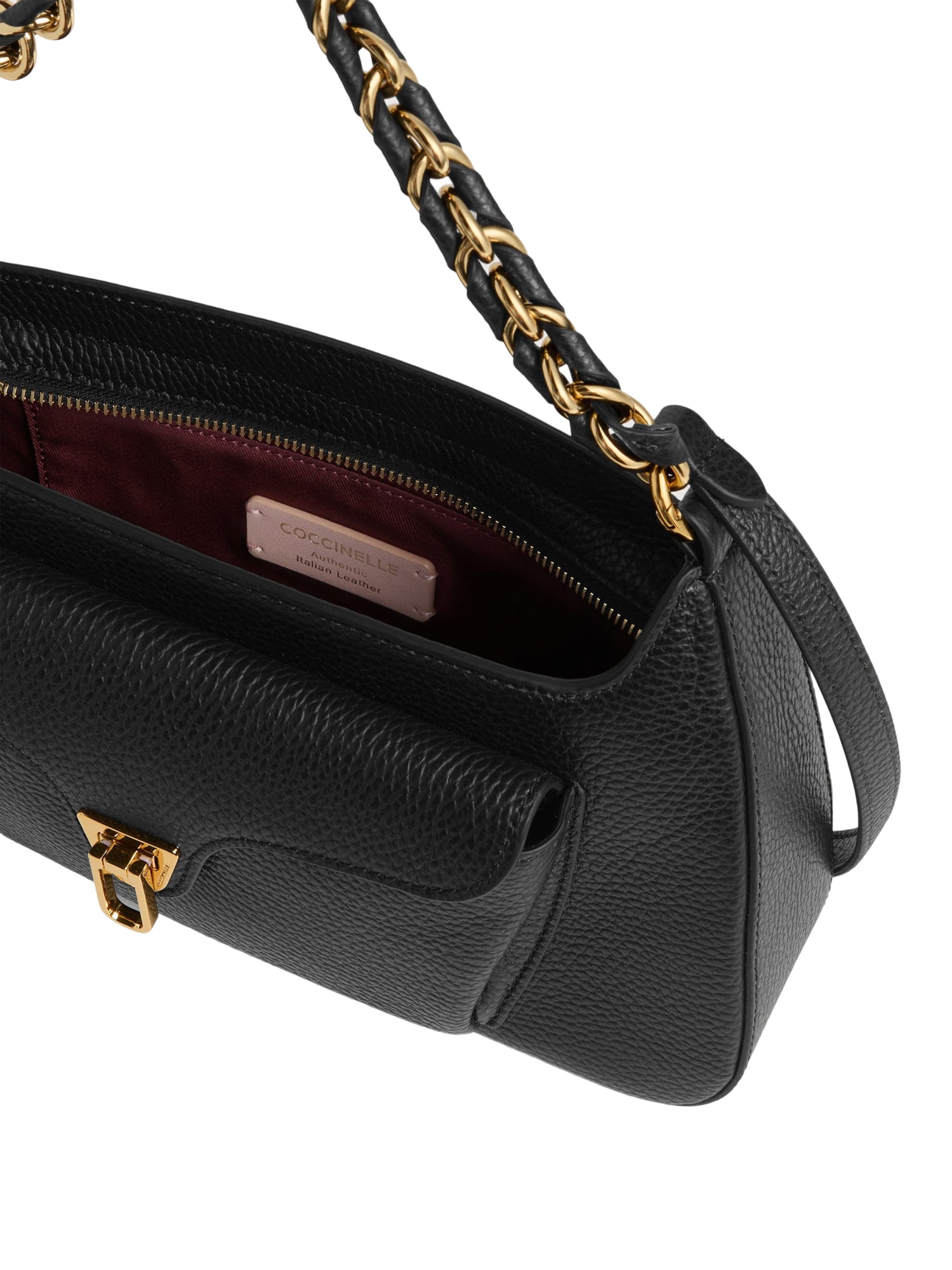 COCCINELLE Borsa Donna a Spalla Nera, In Vera Pelle, Beat Generation Borse nero - vista 6