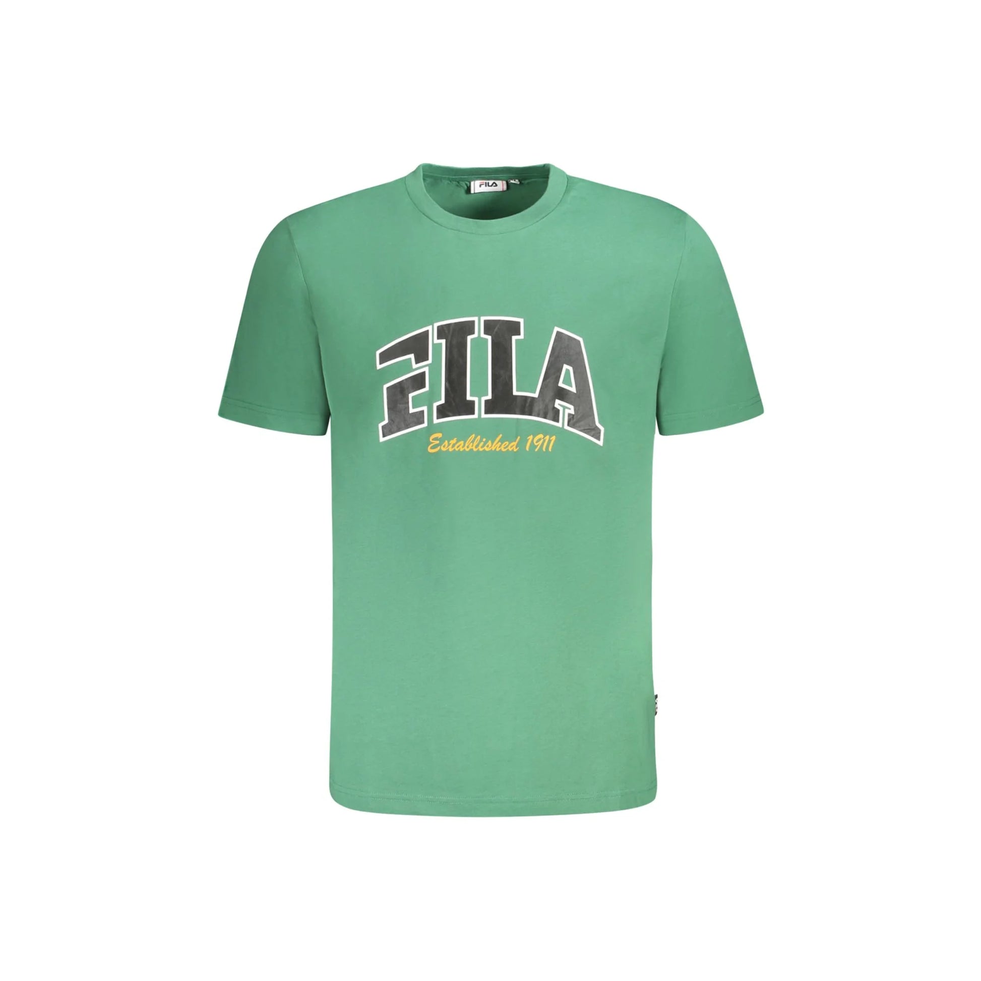 Fila T-Shirt Maniche Corte Uomo Verde Stampa Logo - foto prodotto