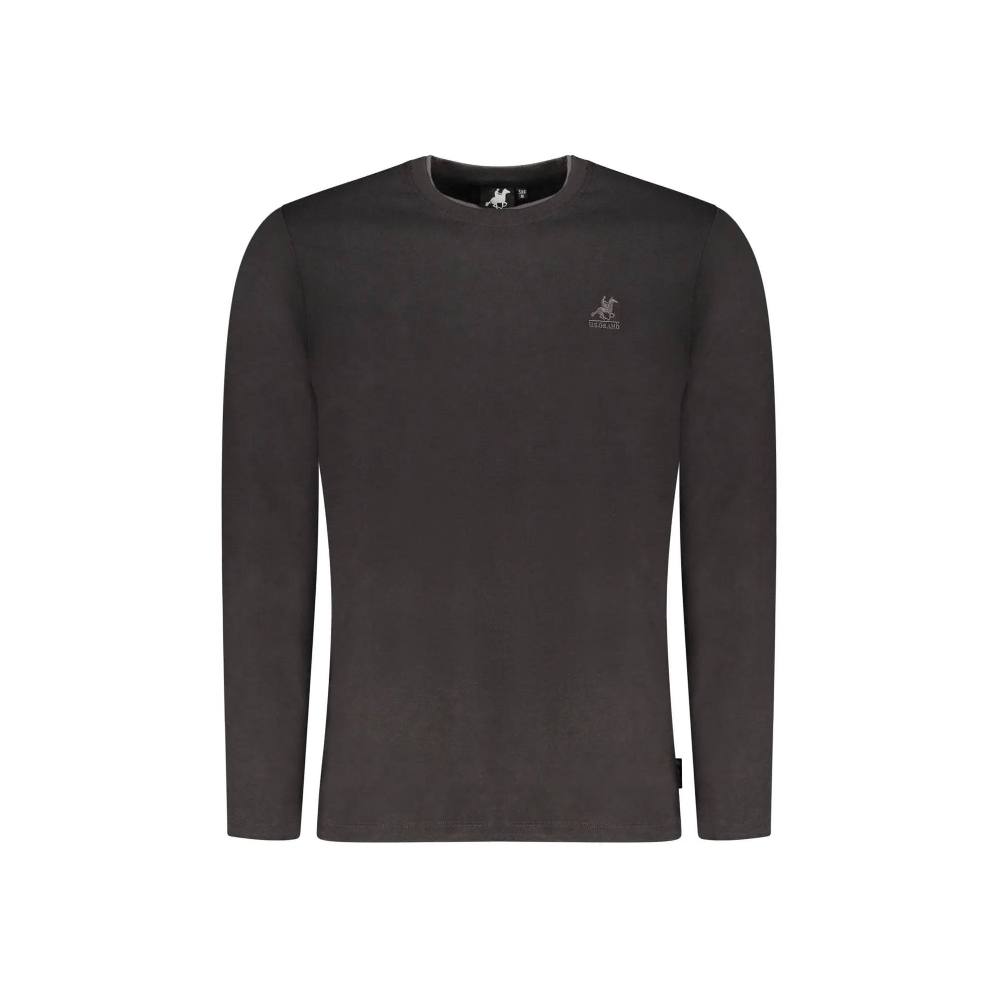 U.S. GRAND T-SHIRT MANICHE LUNGHE UOMO NERO