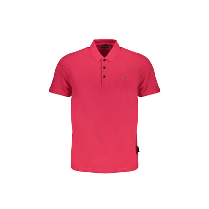 Napapijri Polo Maniche Corte Uomo Rosa Ricamo - foto prodotto