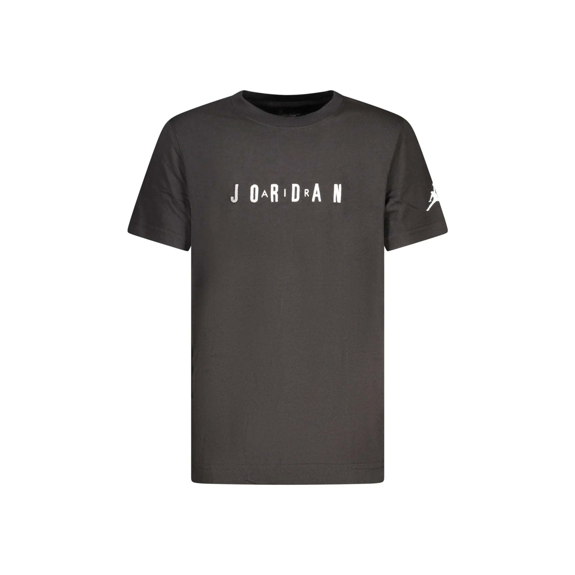 JORDAN T-SHIRT MANICHE CORTE BAMBINO NERO