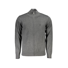 U.S. Grand Polo Majica Cardigan Moški Siva Zadrga Vezenje