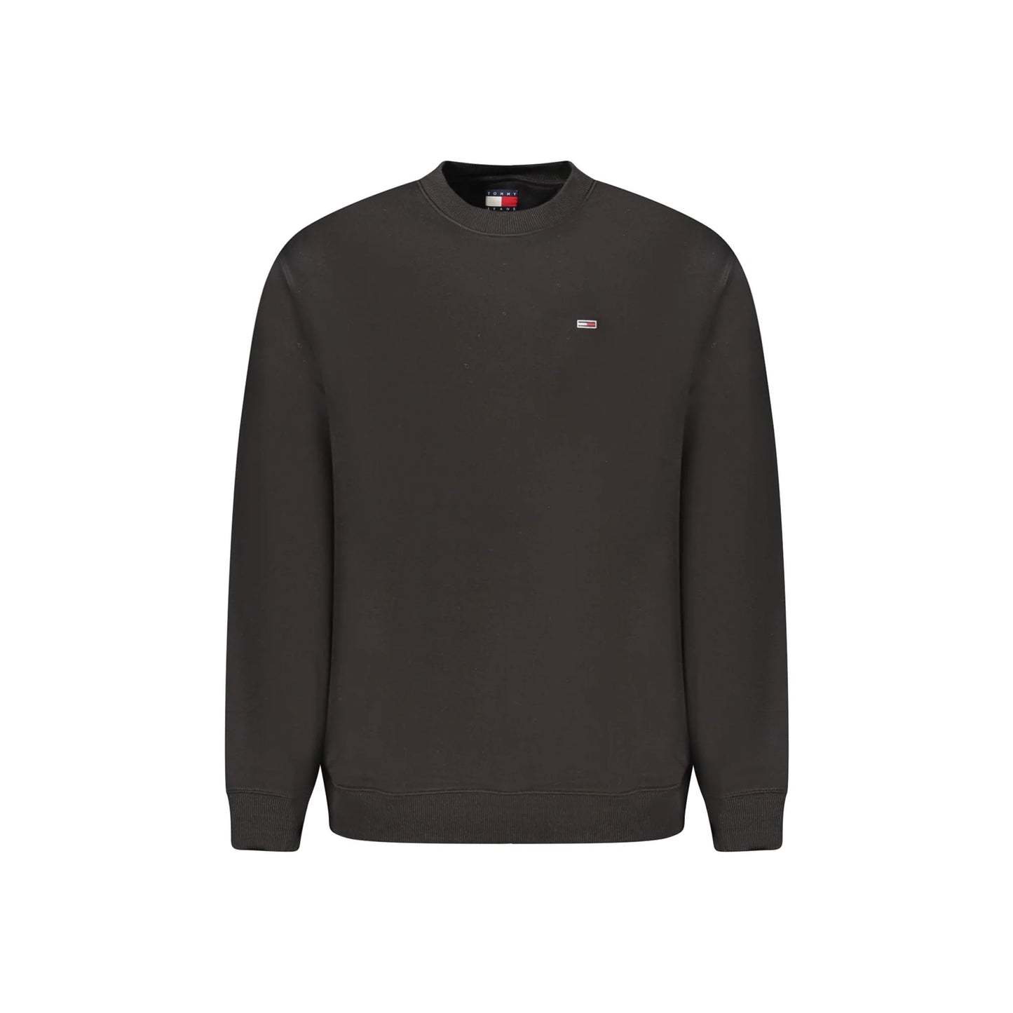 Tommy Hilfiger Felpa Uomo Nera Girocollo Felpata Logo Felpe Nero - foto prodotto