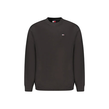 Tommy Hilfiger Felpa Uomo Nera Girocollo Felpata Logo Felpe Nero - foto prodotto