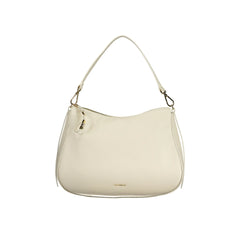 Coccinelle Borsa a Spalla Pelle Donna Bianca Logo