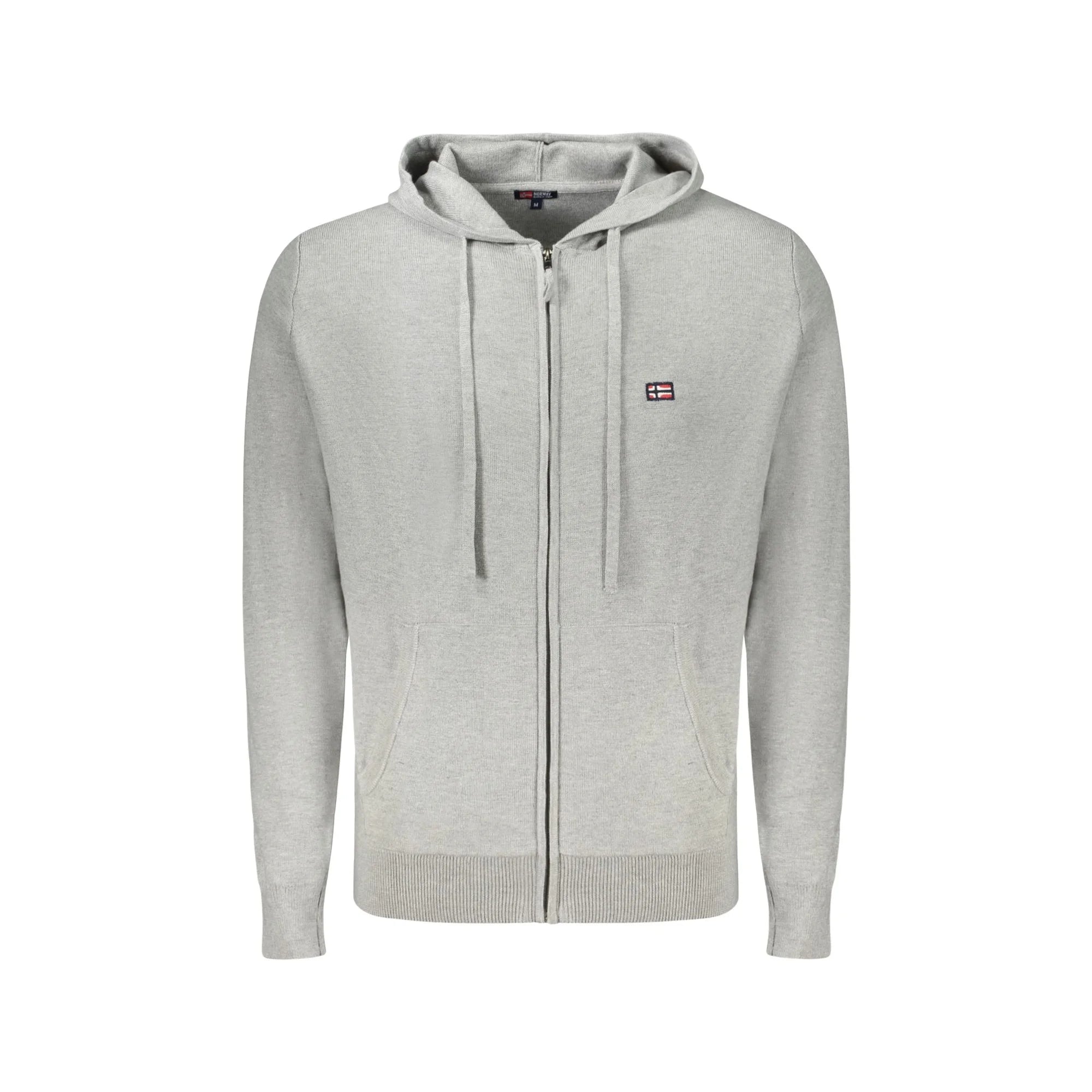 Norway 1963 Cardigan Uomo Grigio con Cappuccio e Zip Maglie - foto prodotto