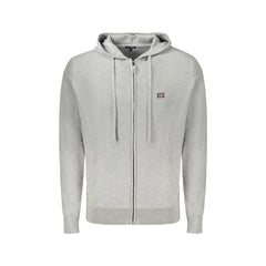 Norway 1963 Cardigan Homme Gris à Capuche et Fermeture Éclair