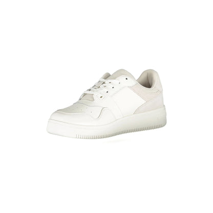 TOMMY HILFIGER Scarpe Sneakers Bianche da Donna con Dettagli a Contrasto bianco - vista 3