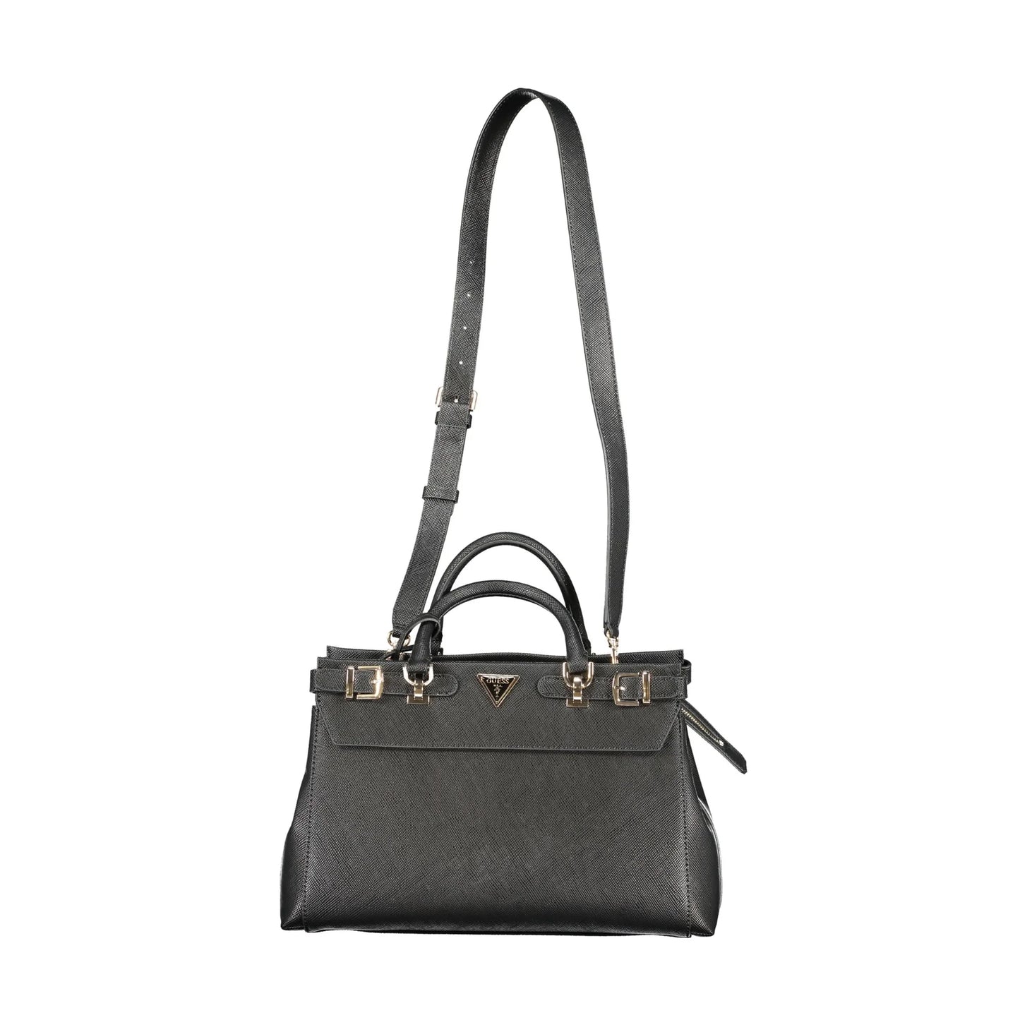 GUESS JEANS Borsa Donna a Mano Nera Levante con Tracolla e Zip Borse Nero - foto prodotto