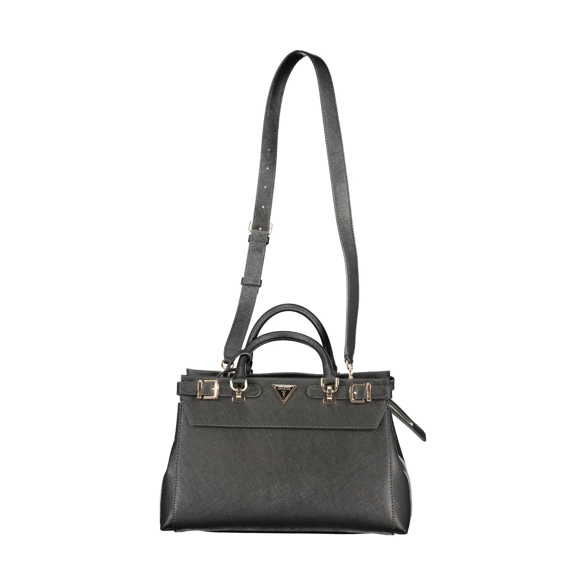 GUESS JEANS Borsa Donna a Mano Nera Levante con Tracolla e Zip Borse Nero - foto prodotto