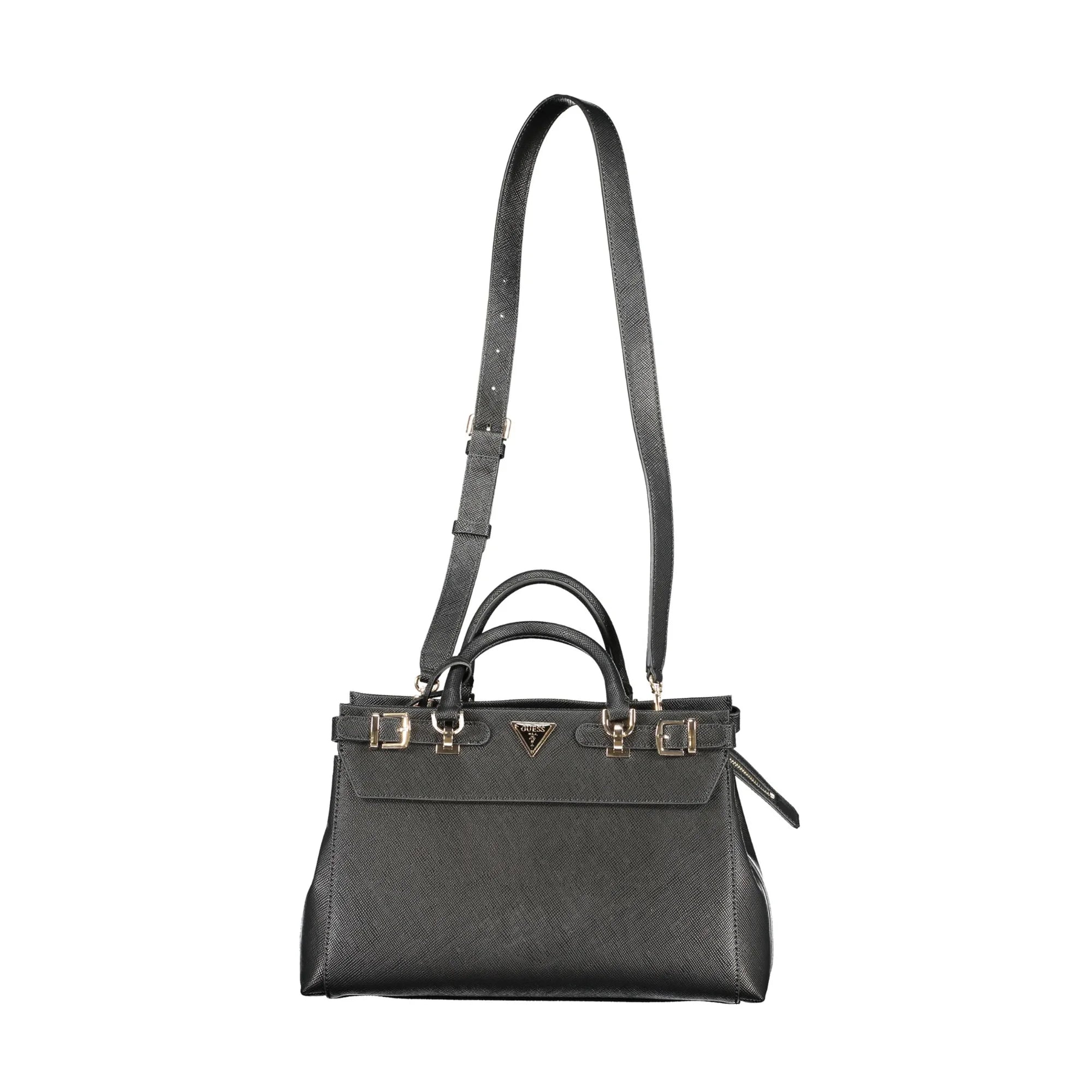 GUESS JEANS Borsa Donna a Mano Nera Levante con Tracolla e Zip Borse Nero - foto prodotto