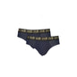 Cavalli Class Slip Uomo Blu Bi-Pack Elastico Stampa Logo Intimo - foto prodotto