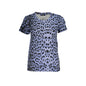 Cavalli Class T-Shirt Maniche Corte Donna Azzurra Stampa Logo Azzurro - foto prodotto