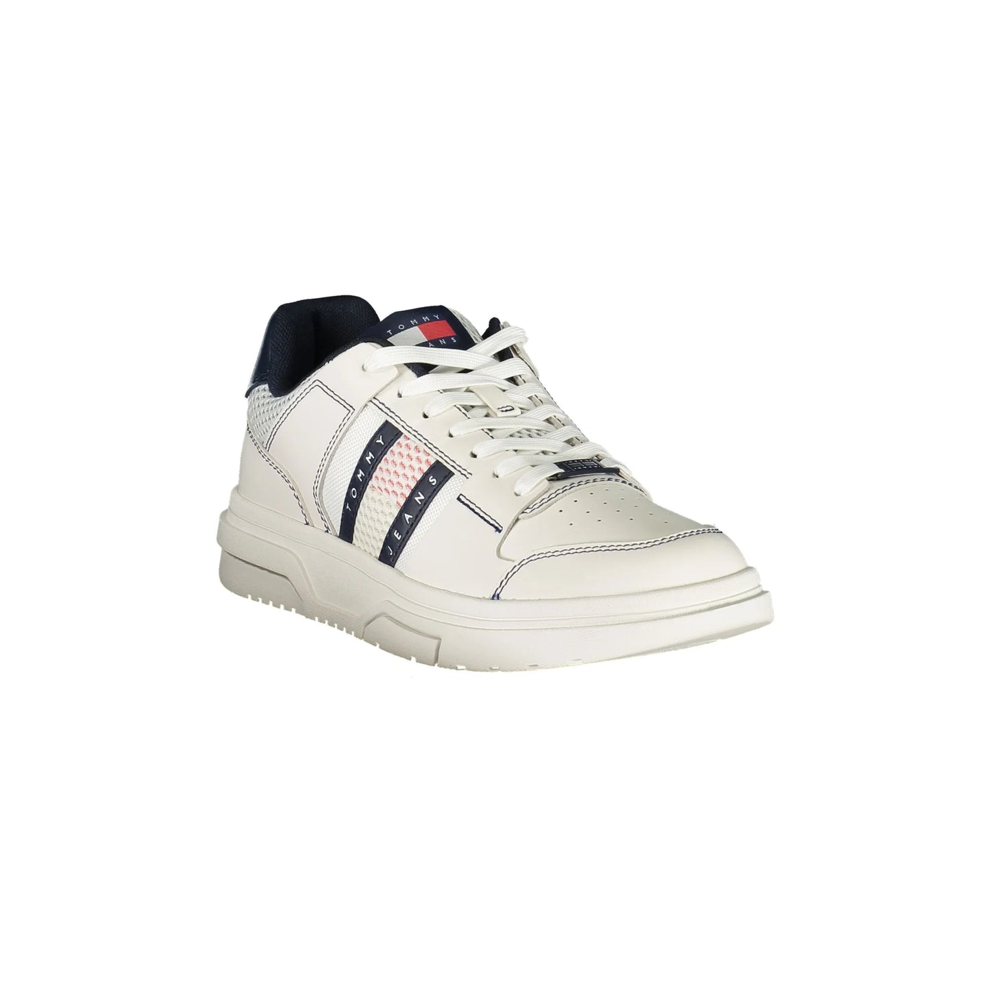TOMMY HILFIGER Scarpe Sneakers Uomo Blu con Ricamo, Applicazione e Plantare Removibile - vista 2