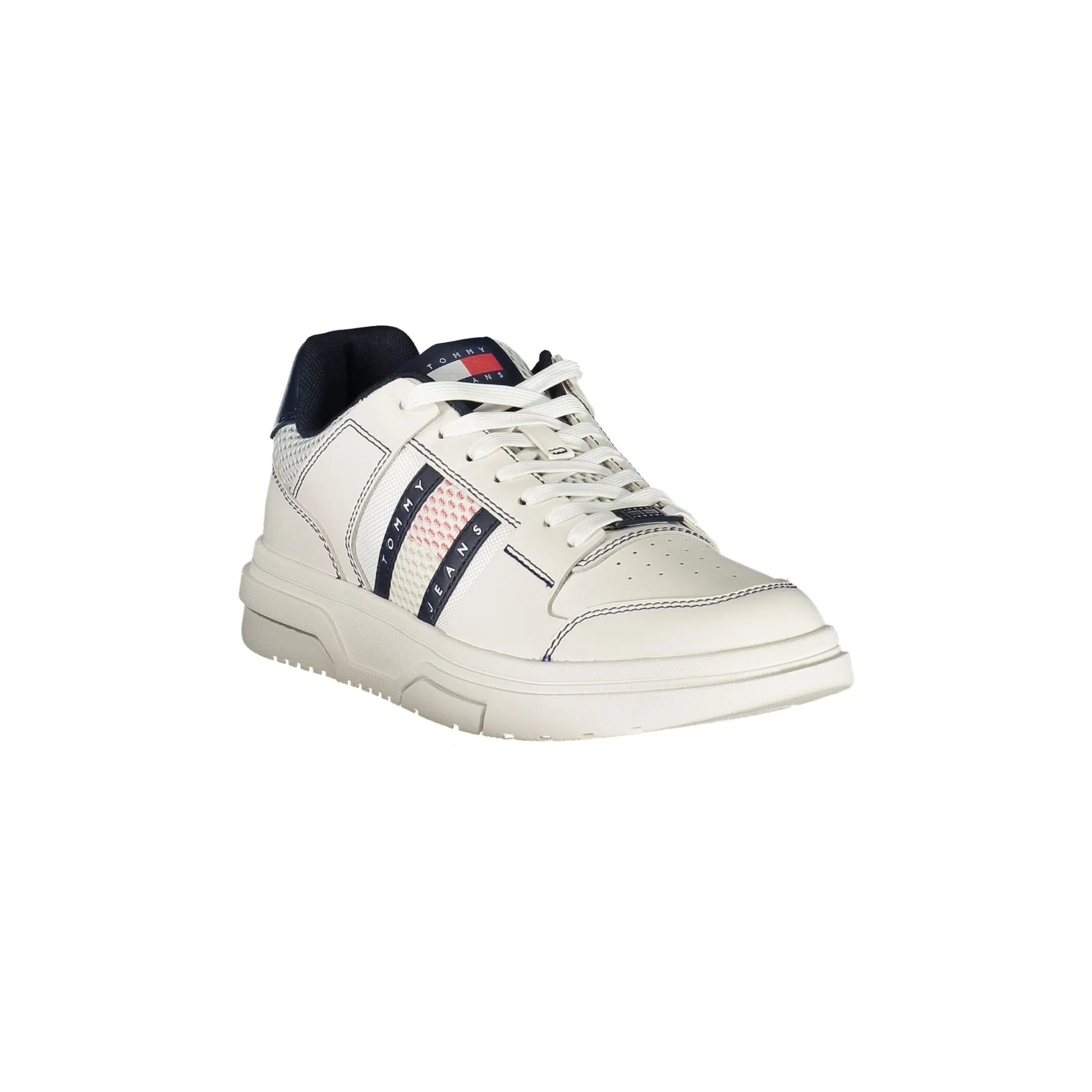 TOMMY HILFIGER Scarpe Sneakers Uomo Blu con Ricamo, Applicazione e Plantare Removibile - vista 2