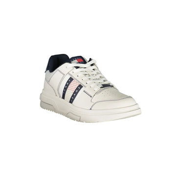 TOMMY HILFIGER Scarpe Sneakers Uomo Blu con Ricamo, Applicazione e Plantare Removibile - vista 2