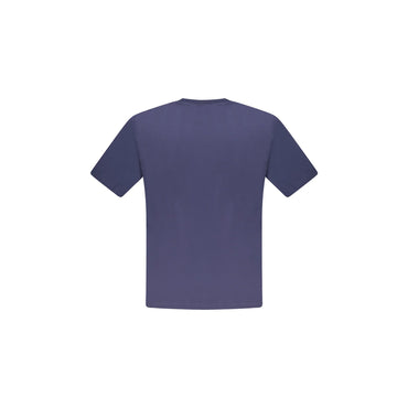 North Sails T-Shirt Uomo Blu Girocollo Cotone Stampa Logo - vista 2
