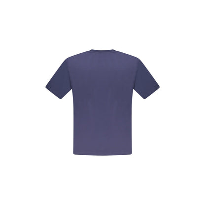 North Sails T-Shirt Uomo Blu Girocollo Cotone Stampa Logo - vista 2