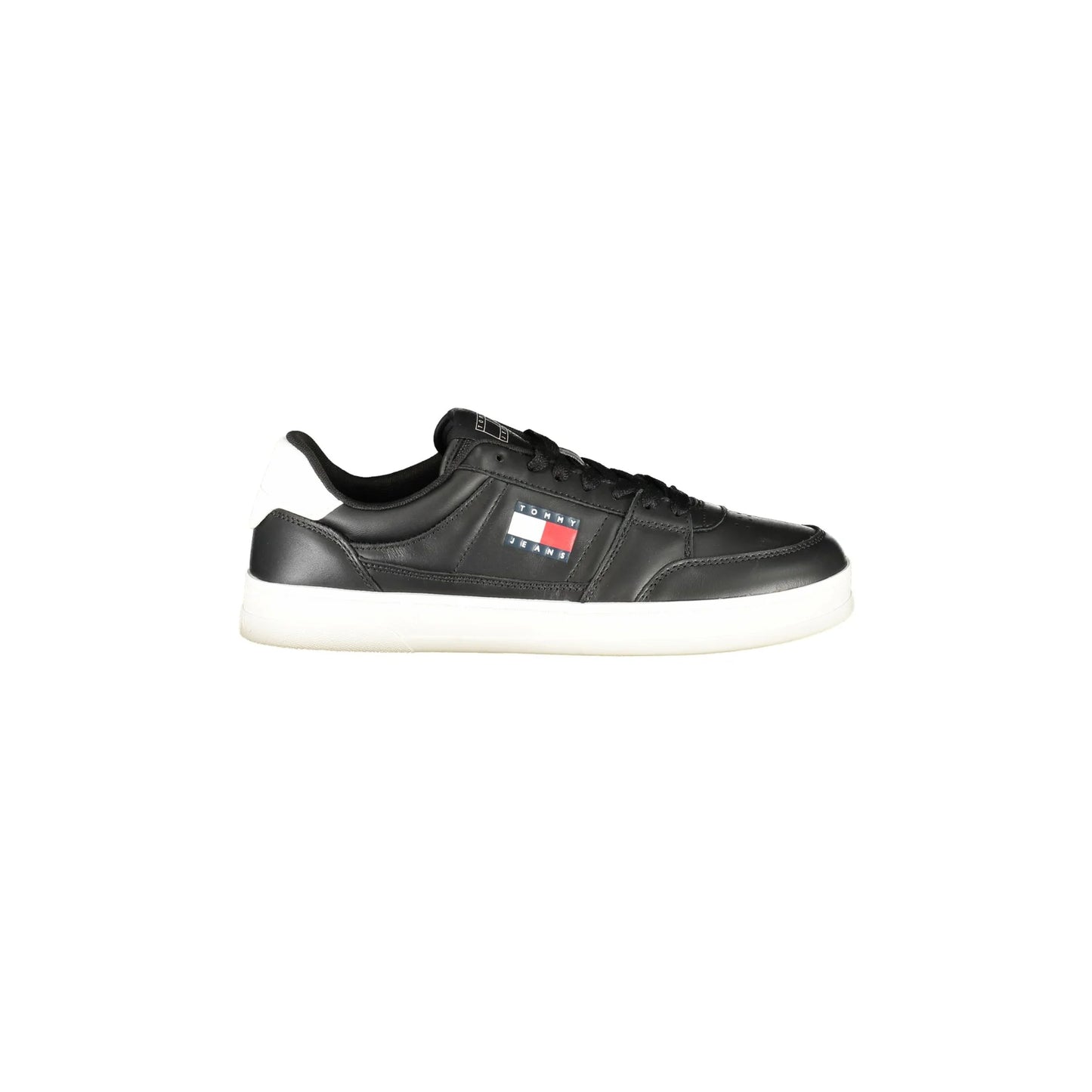 TOMMY HILFIGER Calzatura Sportiva Uomo Nera con Dettagli Bianchi Sneakers Nero - foto prodotto