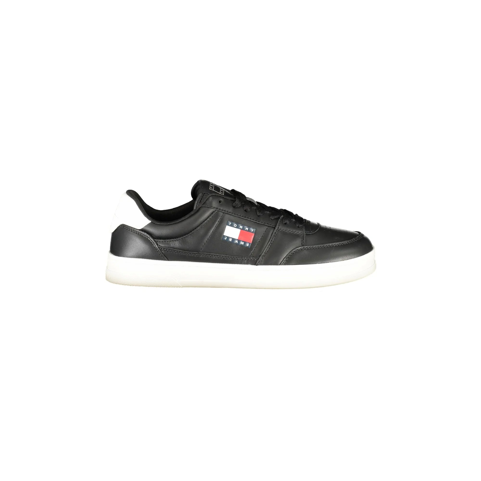 TOMMY HILFIGER Calzatura Sportiva Uomo Nera con Dettagli Bianchi Sneakers Nero - foto prodotto