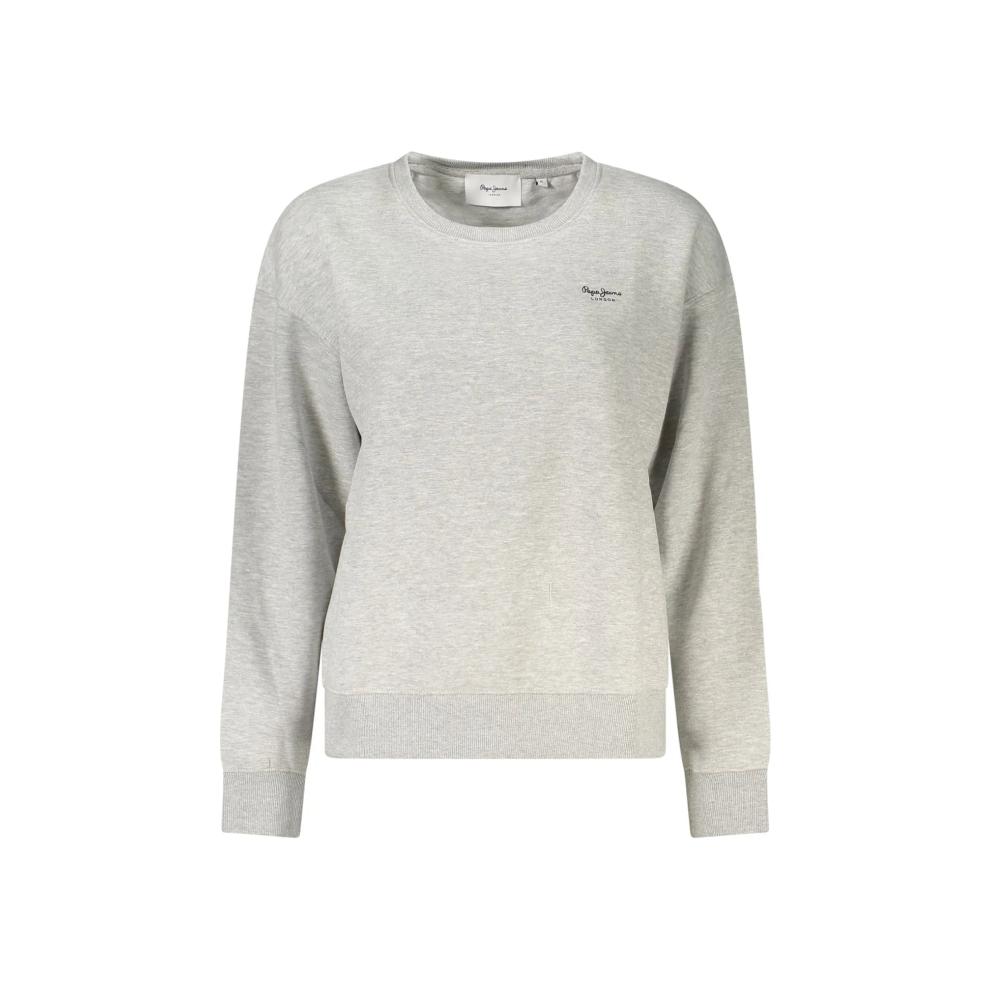 Pepe Jeans Felpa Maniche Lunghe Donna Grigia Stampa Logo Felpe Grigio - foto prodotto