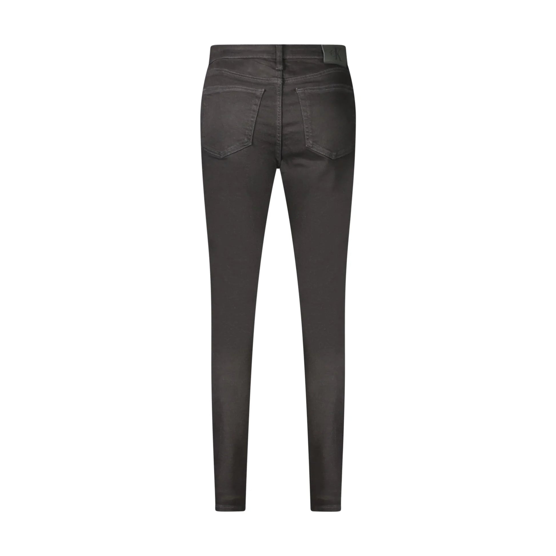 Calvin Klein Jeans Donna Nero Mid Rise Slim - vista 2