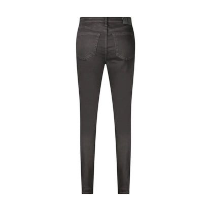 Calvin Klein Jeans Donna Nero Mid Rise Slim - vista 2