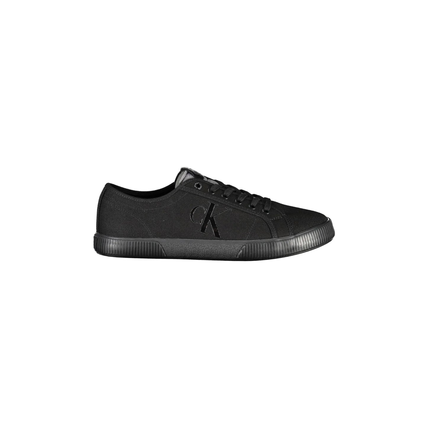 CALVIN KLEIN Scarpe Sportive Uomo Nere con Stampa e Dettagli Sneakers Nero - foto prodotto