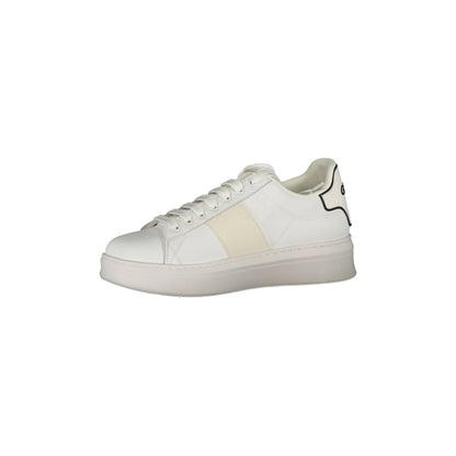 GAELLE PARIS Scarpe Sneakers Uomo Bianche con Dettagli a Contrasto bianco - vista 2