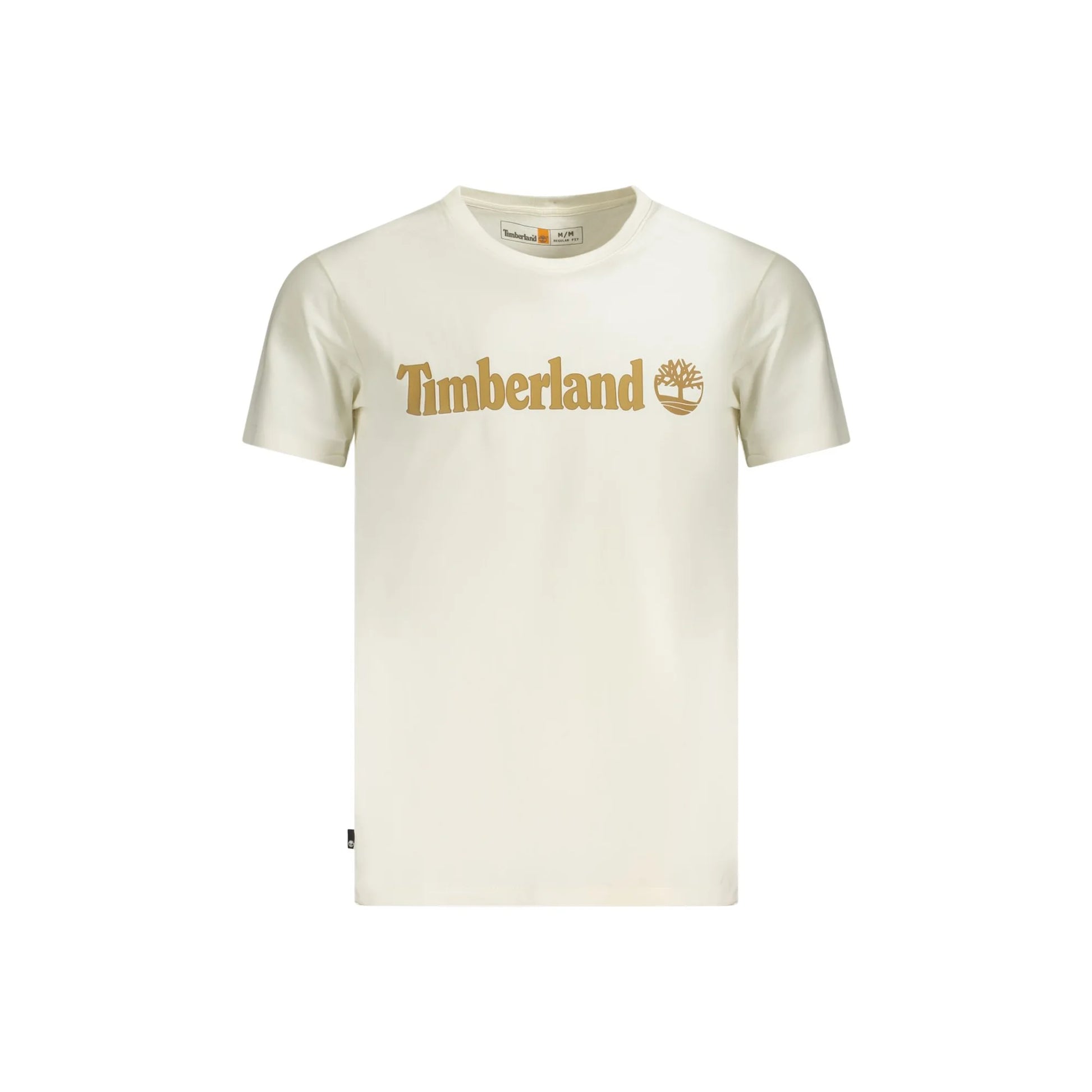 Timberland T-Shirt Maniche Corte Uomo Beige Stampa Logo - foto prodotto