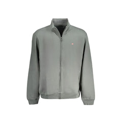 Napapijri Sweat Homme Vert avec Fermeture Éclair et Logo