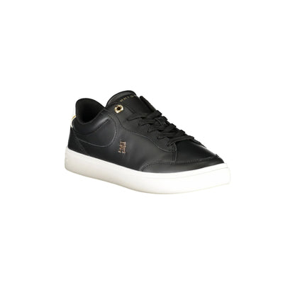 TOMMY HILFIGER Scarpe Sneakers Donna Nere con Plantare Removibile e Logo nero - vista 2