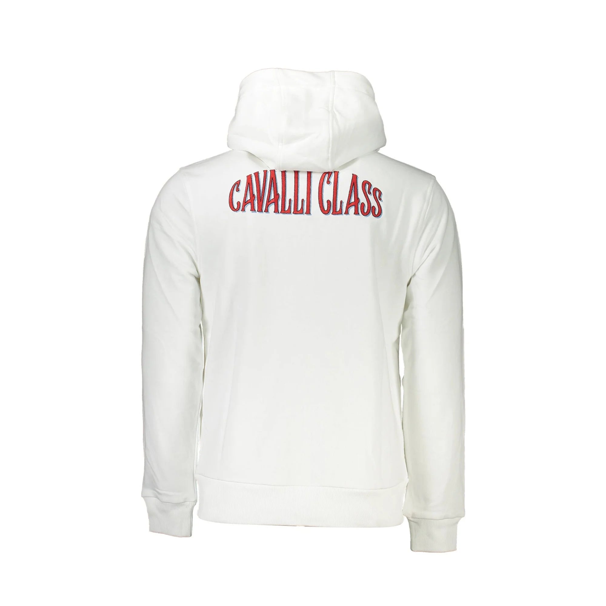 CAVALLI CLASS FELPA CON ZIP UOMO BIANCO