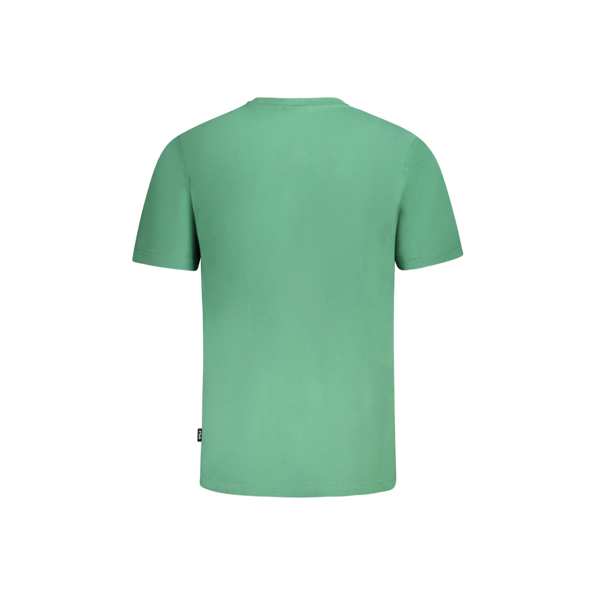 Fila T-Shirt Maniche Corte Uomo Verde Stampa Logo - vista 2